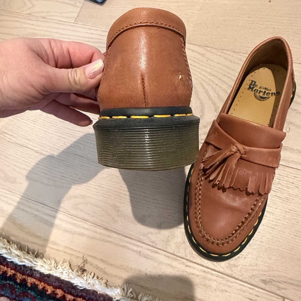 Dr. Martens Adrian Tan Leather Tassel Loafers - Picture 4 of 5